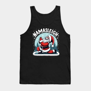 Namasleigh Funny Yoga Gift Men Women Ugly Christmas Yoga Tank Top